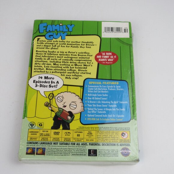 FAMILY GUY Volume Four 3-Disc Set DVD Sealed Special Features - Picture 6 of 9